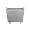 Steele Canvas Basket 12 BU Permanent Truck Blue Vinyl w/Grey Vinyl - 4in Casters 9212VBLUVGRYW4 - alternate 5
